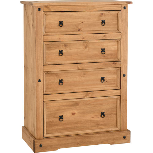 Gracie Oaks Castillon 4 Drawer 91.7Cm W Remove Chest of Drawers